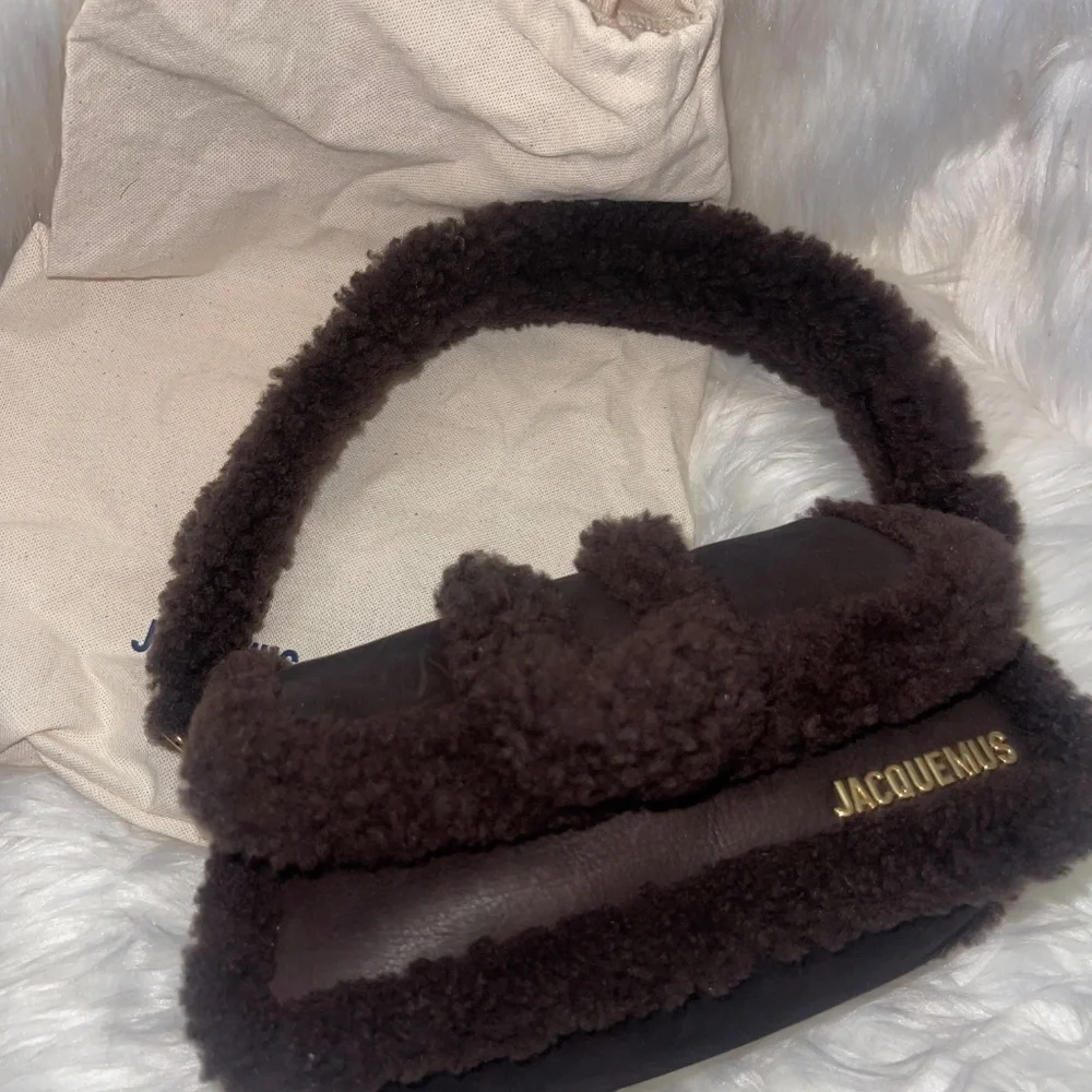 Jacquemus fur brown crossbody/shoulder bag - Picture 2 of 10